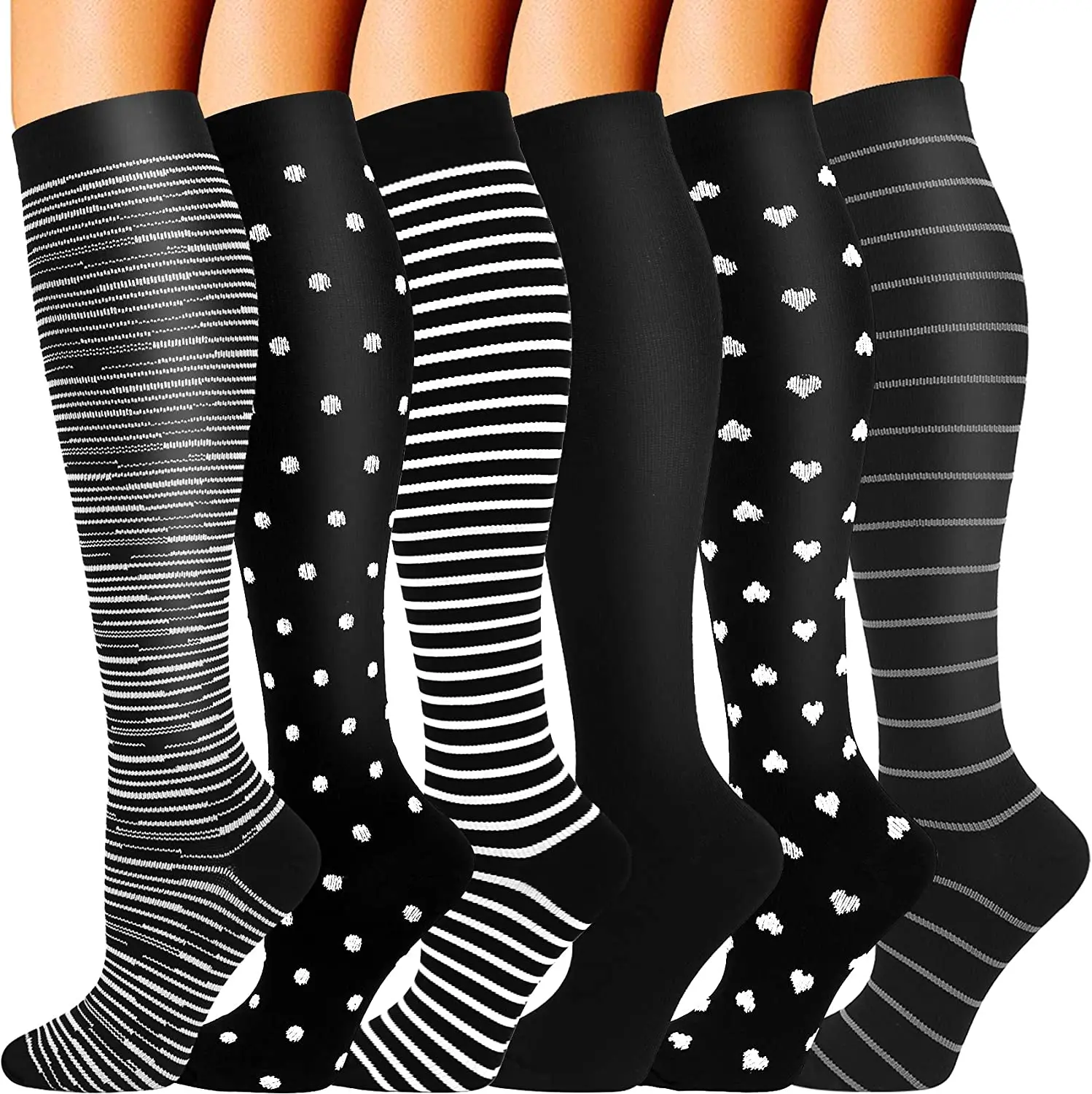 

Newest Compression Socks Fit For Medical Edema Diabetes Varicose Veins Nurse Pregnancy Medical Fitness Running Compression Socks