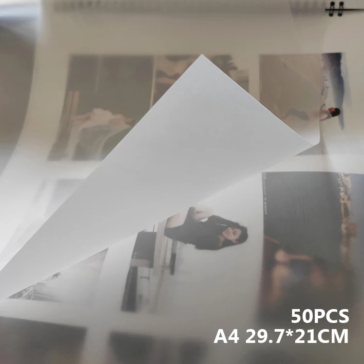 A4 50 шт./лот пергамент для овощей/калька/декоративная бумага Diy Цветная