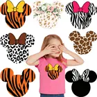 Красивая мультяшная термонаклейка для одежды, стирающаяся термонаклейка сделай сам на футболку, милый дизайн, нашивки для детской одежды, Декор