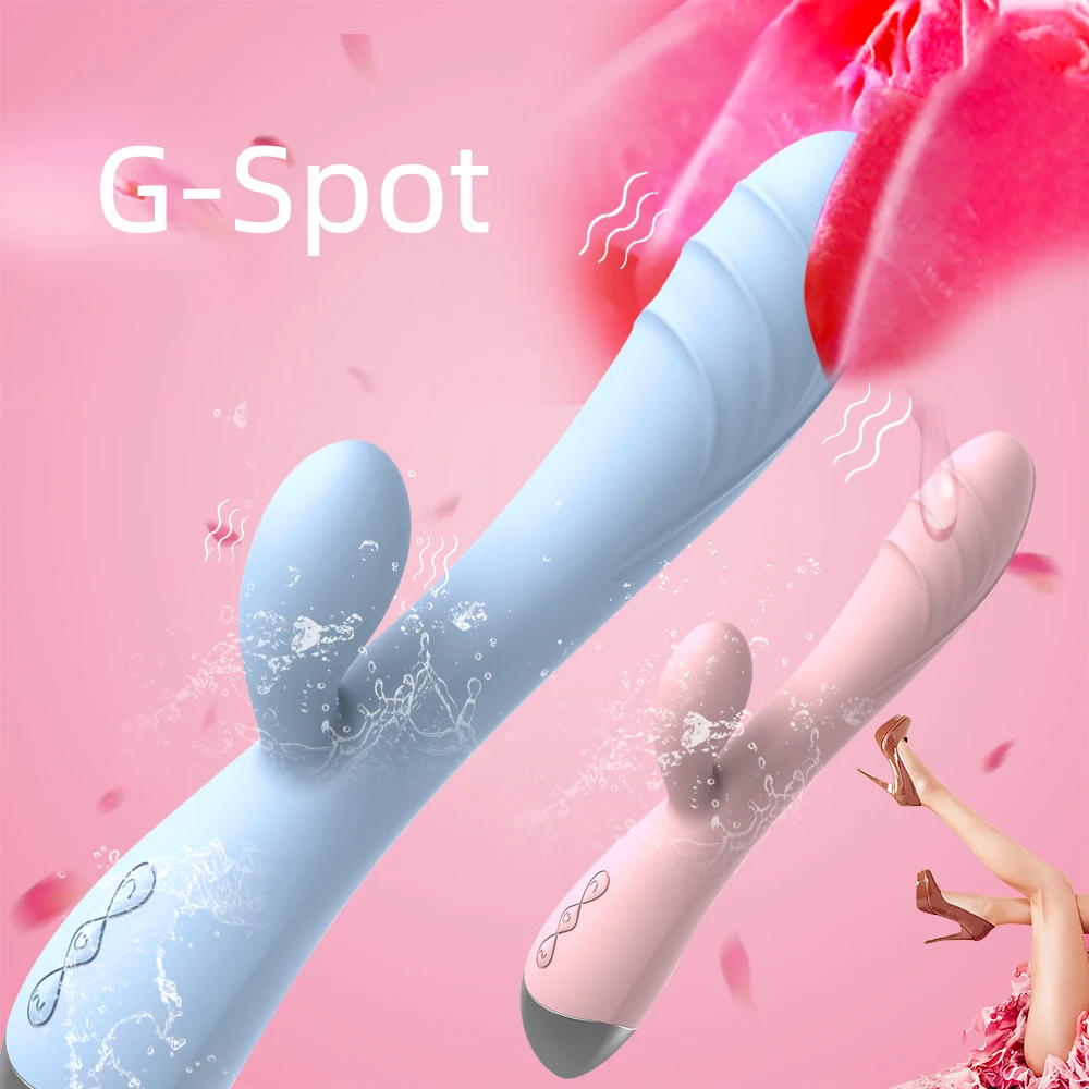 USB Перезаряжаемый 10 скоростей Вибратор для точки G кролик стимулятор влагалища