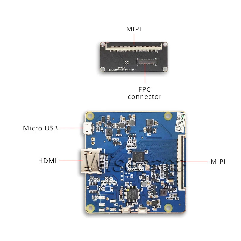 5,5 дюймов 2560*1440 2K ЖК-экран LS055R1SX04 HDMI к MIPI плата драйвера для замены для Wanhao Дубликатор 7 панель дисплея