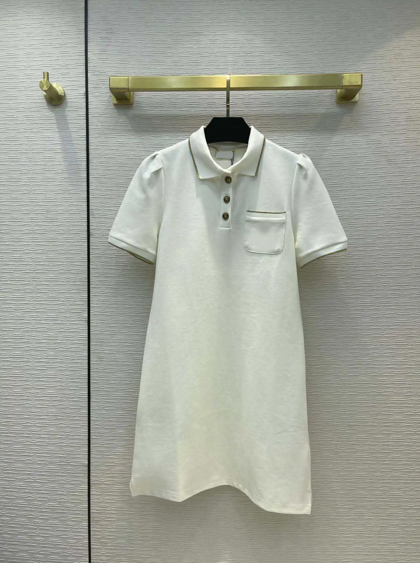 

Однотонные платья в простом стиле для женщин, летние платья высокого качества с лацканами и коротким рукавом, праздвечерние чные платья выс...