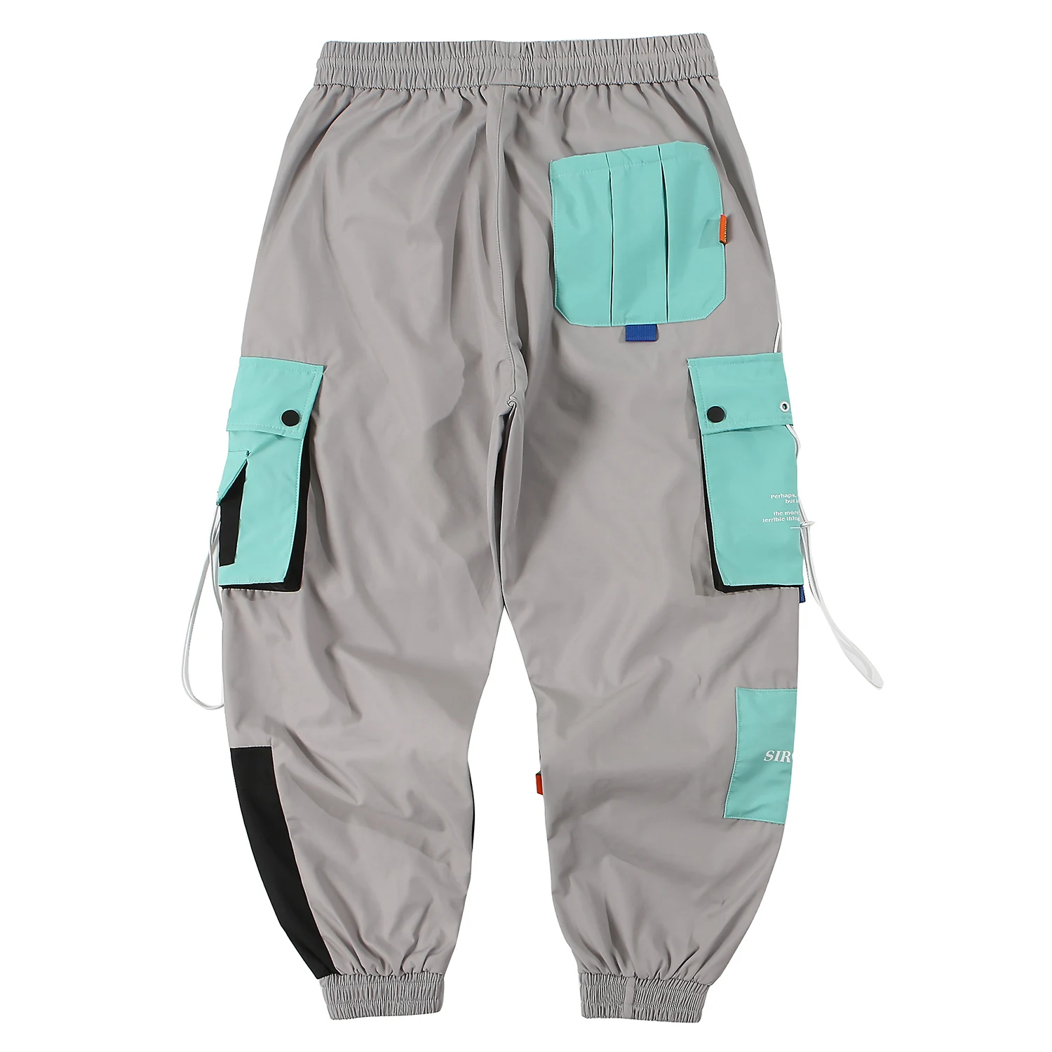 Брюки-карго мужские составного кроя с множеством карманов модные повседневные