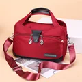 Сумка-мессенджер Женская на плечо, нейлоновая вместительная модная сумочка-тоут на одно плечо - фото