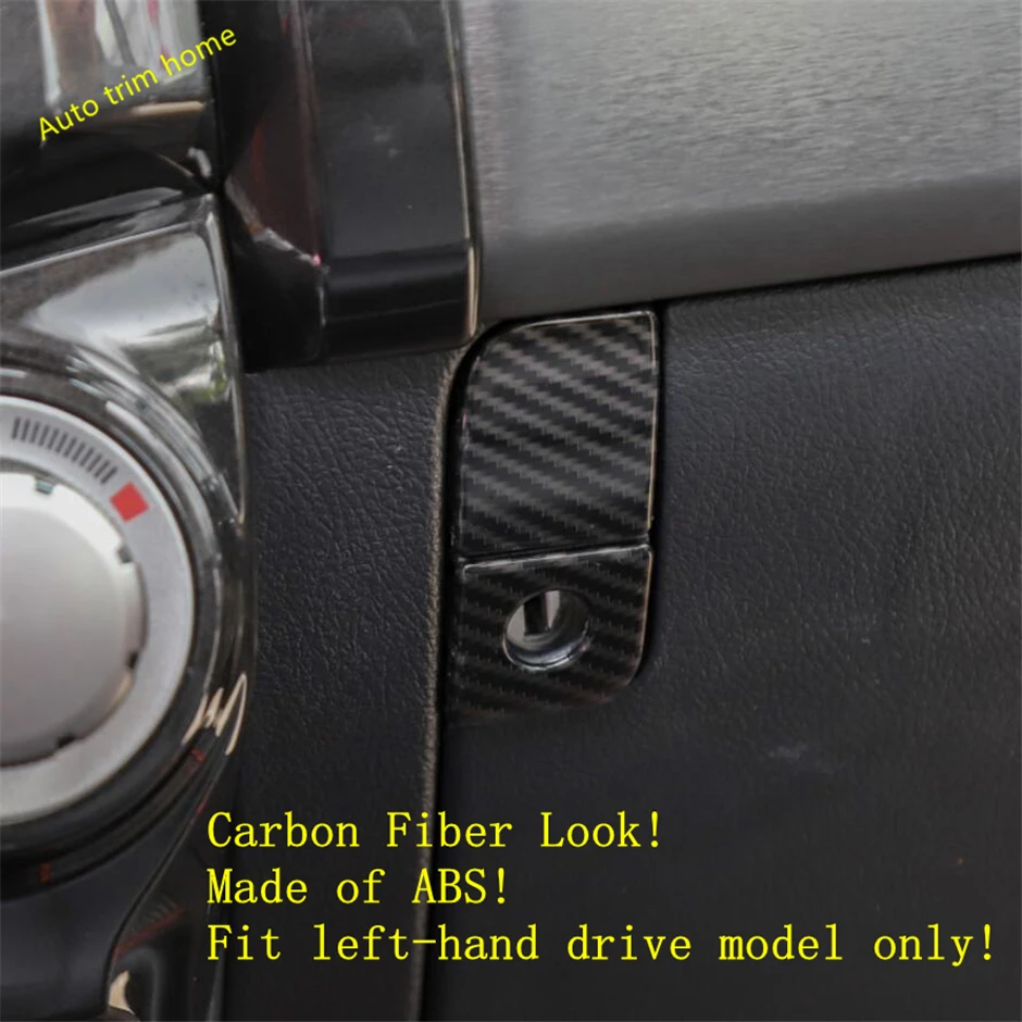

Lapetus Co-pilot Glove Storage Box Button Switch Cover Trim Fit For Toyota 4Runner 2010 - 2019 ABS Carbon Fiber Auto Accessories