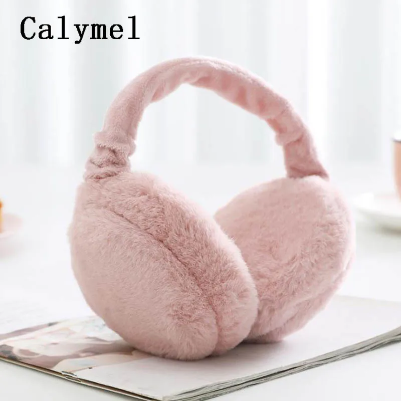 Calymel новые модные женские и девичьи меховые зимние ухо теплые наушники с