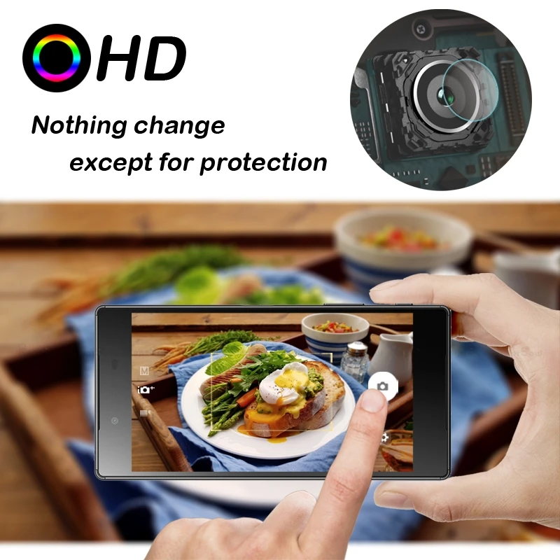 3 шт. Защитная пленка для задней камеры из закаленного стекла Sony Xperia E5 M5 M4 L39H Z Z1 Z2 Z3