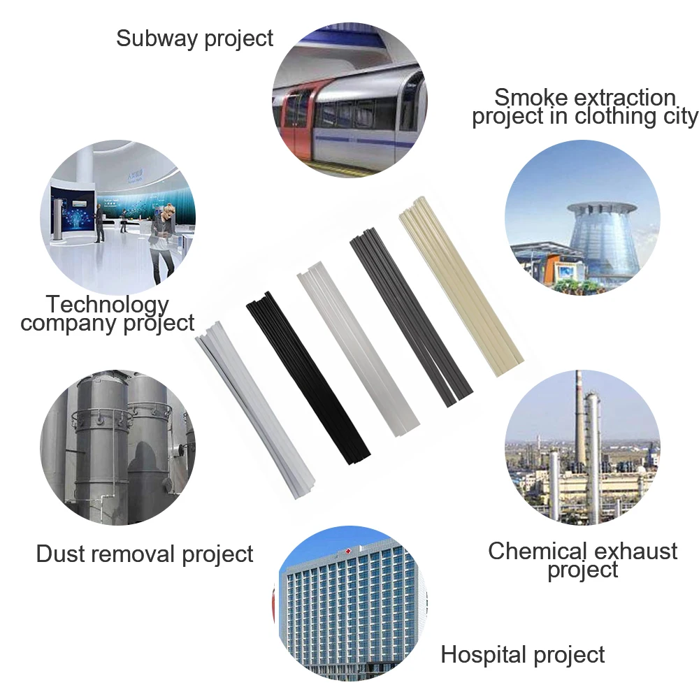 Плоский двухжильный сварочный стержень из ПВХ/АБС/ПП/ПЭ 50 шт. 20 см | Инструменты