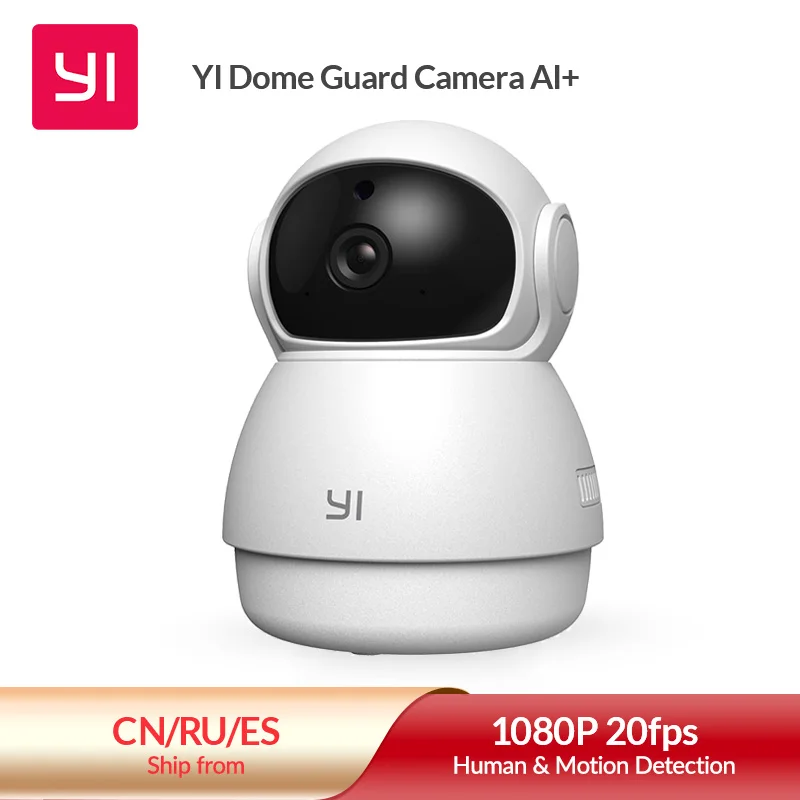 YI Dome Guard Camera 1080p Wifi Human Pet AI Webcam IP Secur