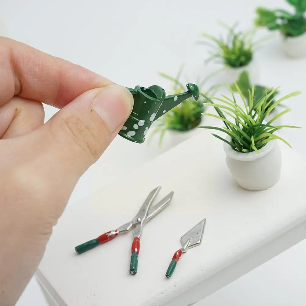 

Miniature DIY Resin Crafts Dessert Plates Gardening Decoration Pots Red Doll Accessories Tools F4L6