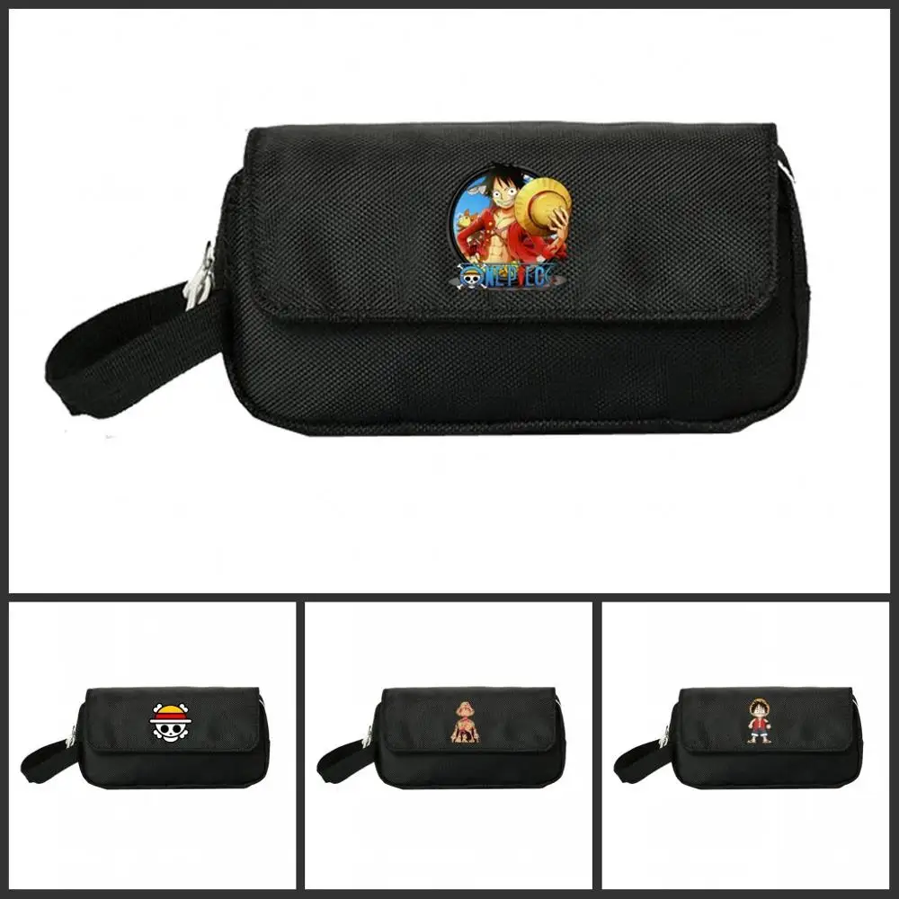 

One piece Pencill Case Women Cosmetic Cases Makeup Bag Child Girls student Double Zipper pecnill Bag Handbag