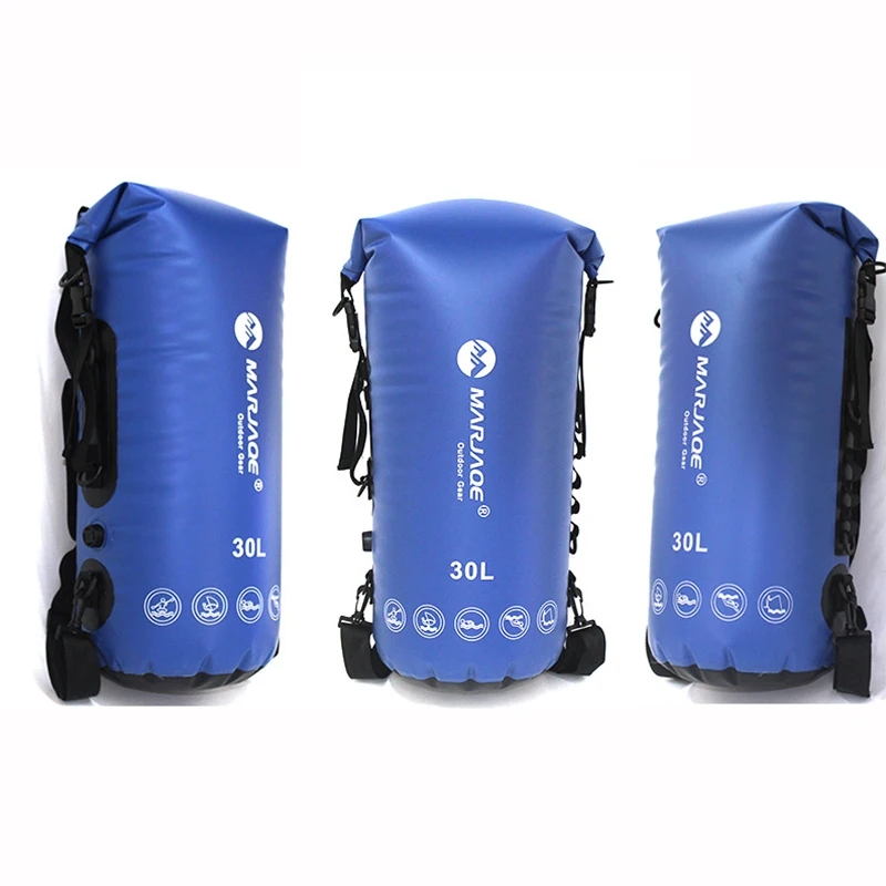 30L походы сухой мешок непроницаемый плавающий рюкзак ножках sail каяк drypak мотоцикл