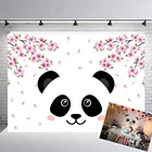 Виниловый фон с изображением милой панды для девочек на день рождения