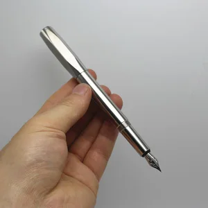 Ручка перьевая 316 из нержавеющей стали, металлическая ручка ручной работы 0,5 мм, перо Iraurita, с шестигранной головкой, для бизнеса, офиса, школы, на заказ