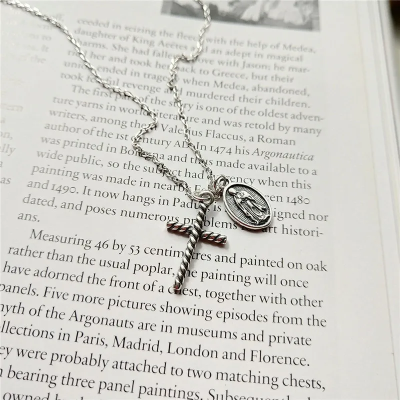 Женское винтажное ожерелье RUIYI из настоящего серебра 925 пробы стильное с