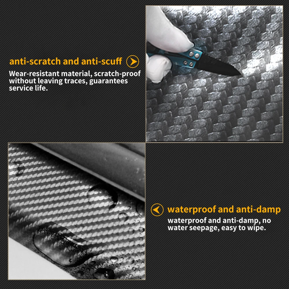 4 шт. углеродного волокна автомобиля порога Накладка крышка наклейки для BMW X5 F15 2014