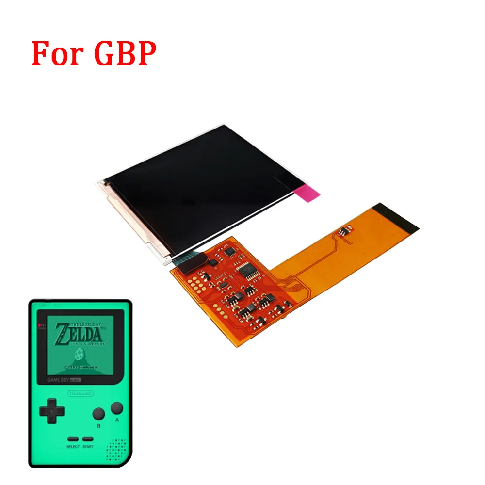 Комплекты запасных ЖК экранов IPS для GameBoy Pocket экран с подсветильник кой в стиле