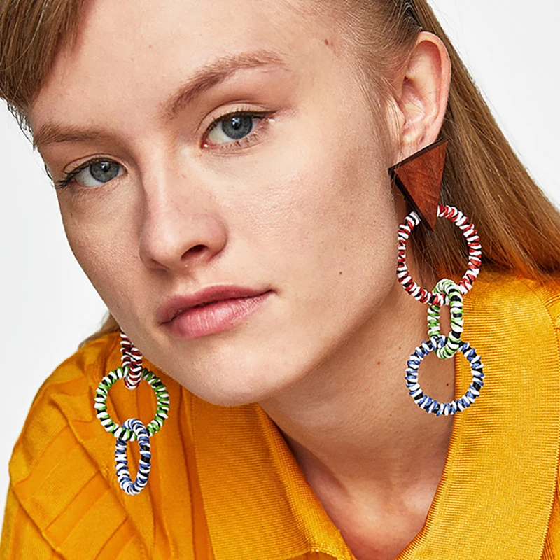 Роскошные брендовые круглые подвесные висячие серьги PPG &amp PGG для женщин