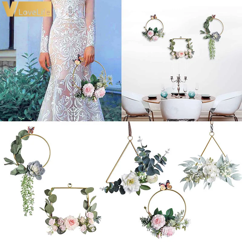 Цветочная Гирлянда деревенский венок Винтаж принадлежности для украшения