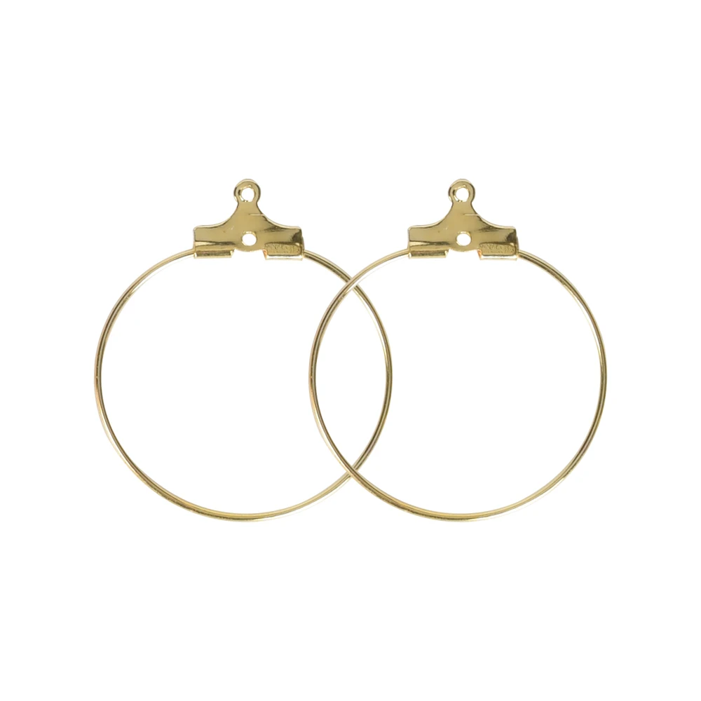 30Pcs/Lot 25-40mm Big Round Hoops Earrings Dangle Clasp Earring Wires Hooks DIY Circle Ear Findings Jewelry Making Accessories | Украшения