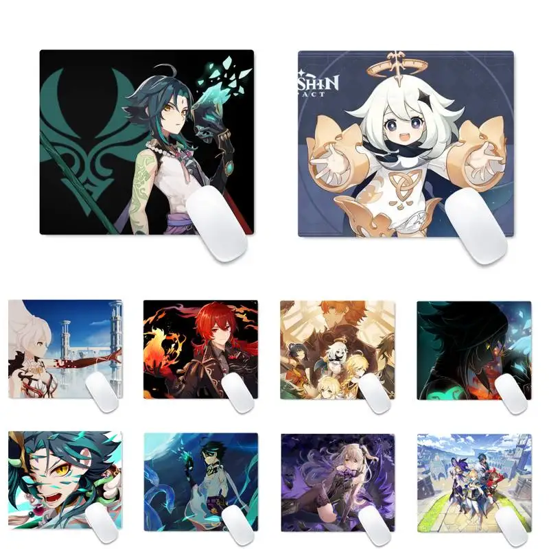 

Genshin Impact game Laptop Computer Mousepad Desk Table Protect Game Office Work Mouse Mat pad Non-slip Laptop Cushion