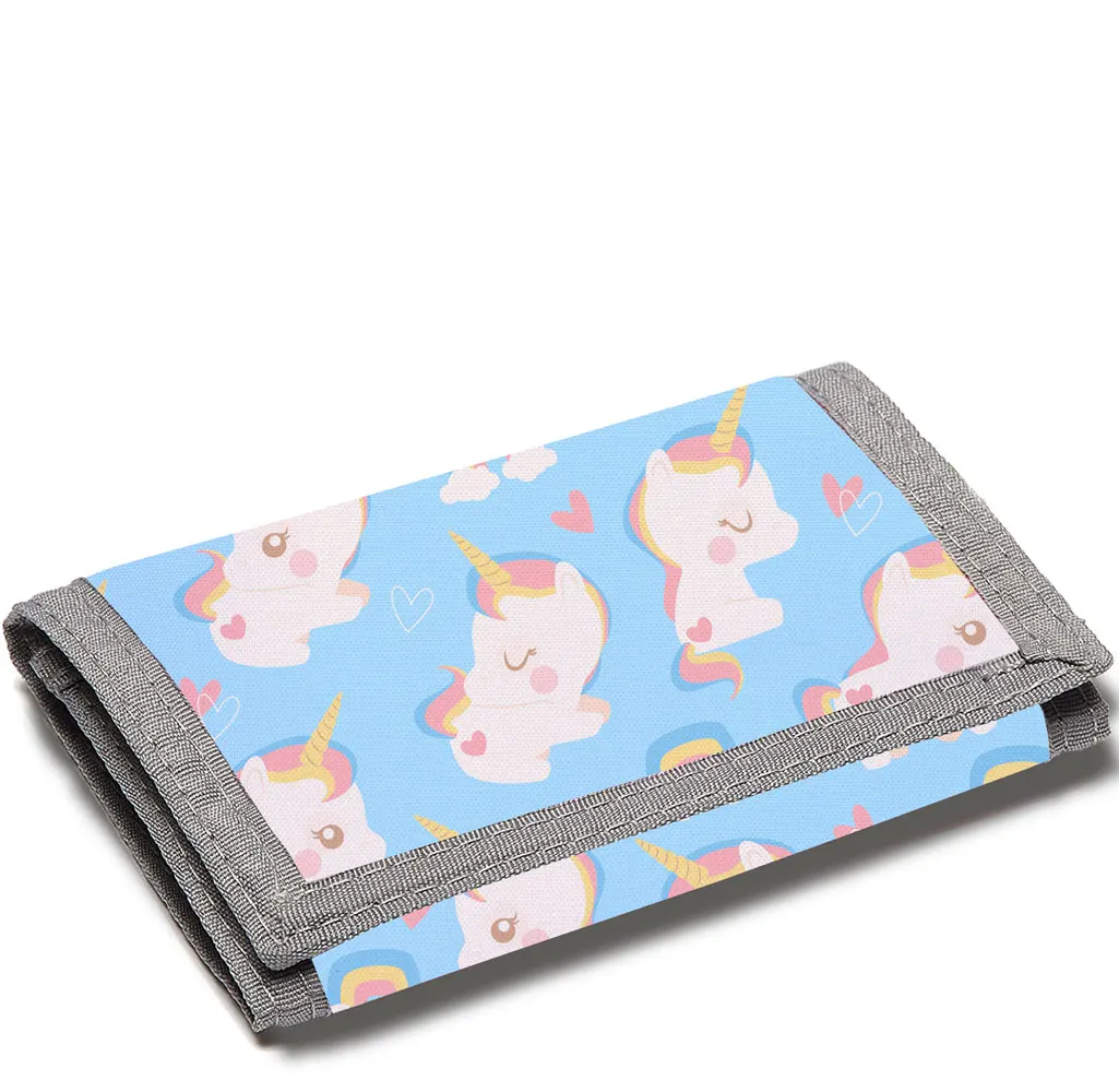 Unicorn Children's Cute Custom Wallet Casual Primary and Secondary School Students Coin Purse For Men and Women