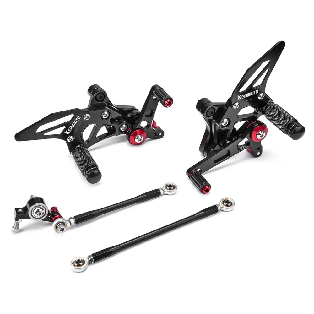 

KEMiMOTO Rear Sets For DUCATI 1098 1098S 1098S 848 848EVO 1198 Adjustable Rearsets Rear Sets Foot Rests Pegs Pedal