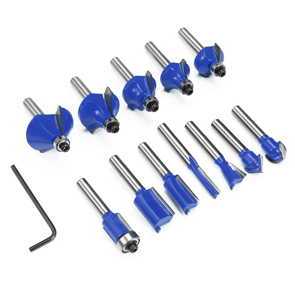 12 шт. Фрезерный резак деревообрабатывающий инструмент электрический ручной