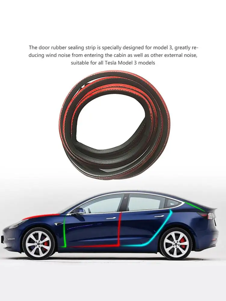 Для Tesla Model3 резиновое уплотнение Звукоизолированные двери багажника Крышка грузовика АБ стойка