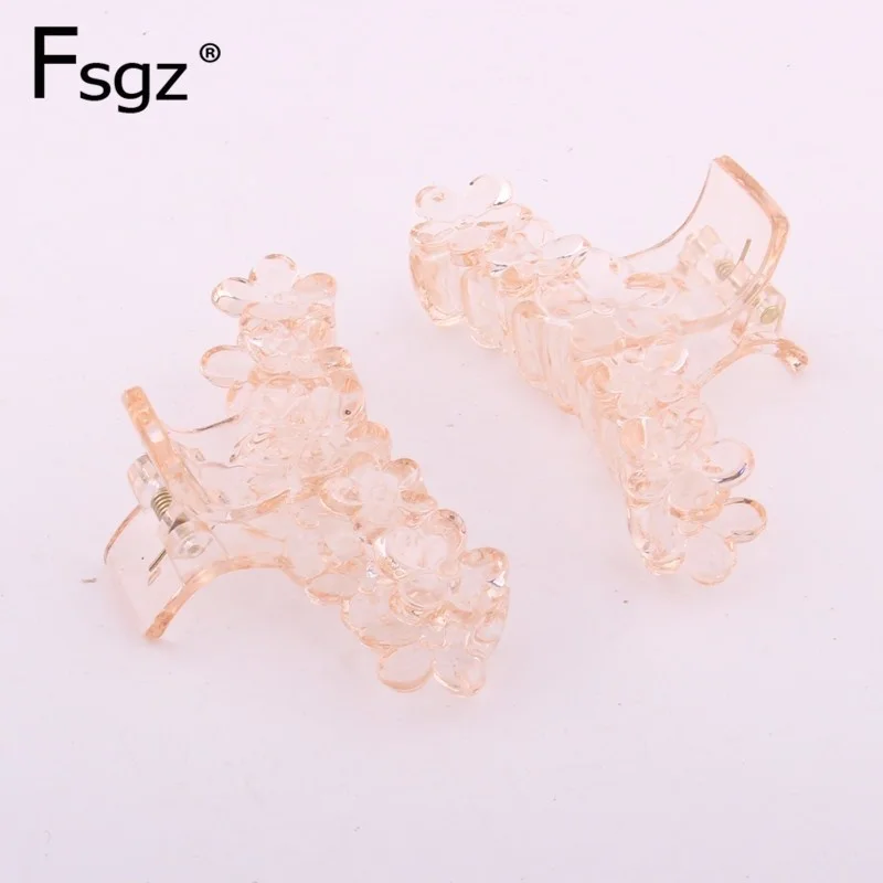 Модный женский однотонный прозрачный зажим для волос конского хвоста верхняя