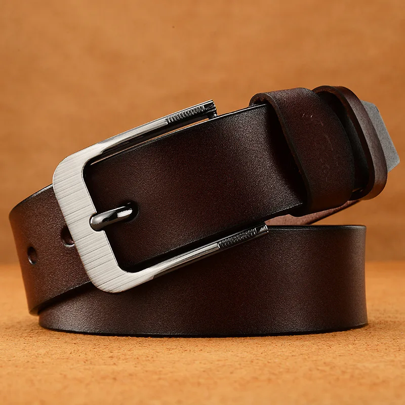 

Belt Men's Leather Automatic Buckle Belts For Young People Simple High-end Leather Pants Belts For Men And Women PD120