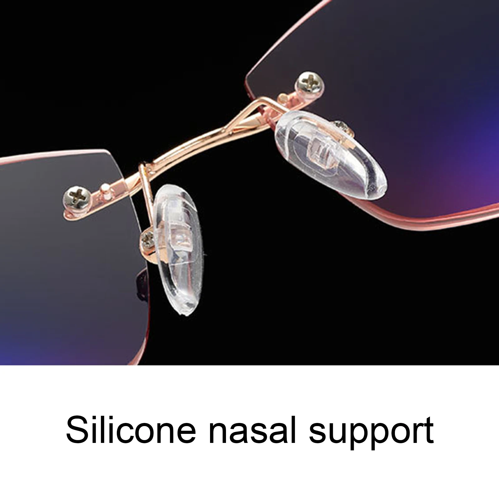 

Women Rimless Anti-Blue Light Presbyopic Frameless Hyperopia Reading Glasses Eyewear Eyeglasses