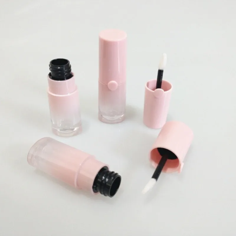 5 мл пустой розовый тюбик для блеска губ DIY пластиковый прозрачный контейнер