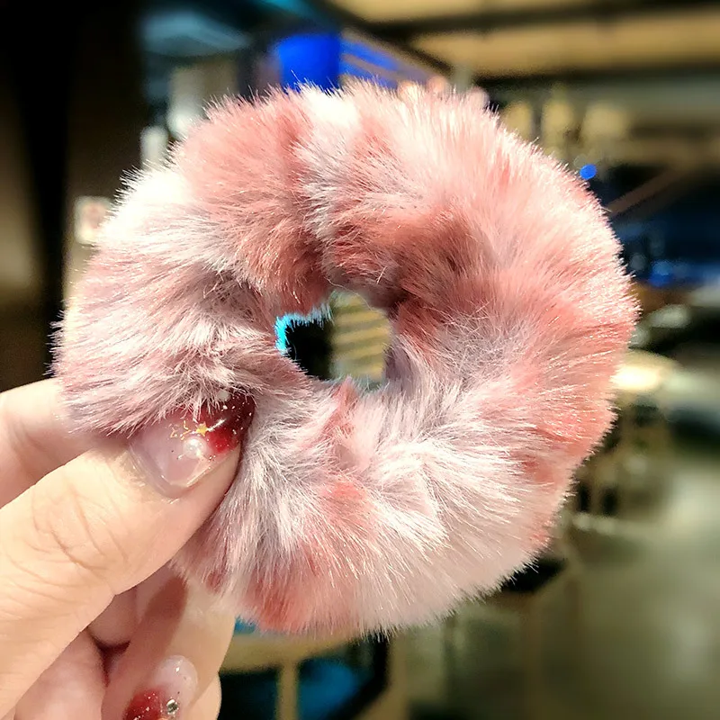 2020 мягкие эластичные резинки для волос из кроличьего меха милые женские девочек
