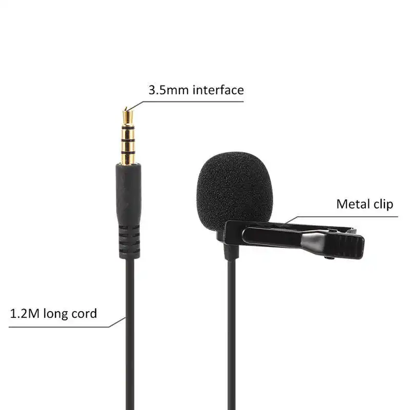 Микрофон на клипсе мини микрофон лацкан для мобильного телефона всенаправленные