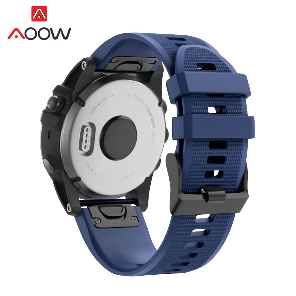 22 мм 26 мм силиконовый ремешок для часов Garmin fenix 3 HR fenix 5X fenix 3HR fenix 5 Plus быстросъемный сменный ремешок для браслета