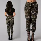 Новинка 2019, модные женские камуфляжные Леггинсы с карманами в стиле милитари, повседневные брюки, лидер продаж