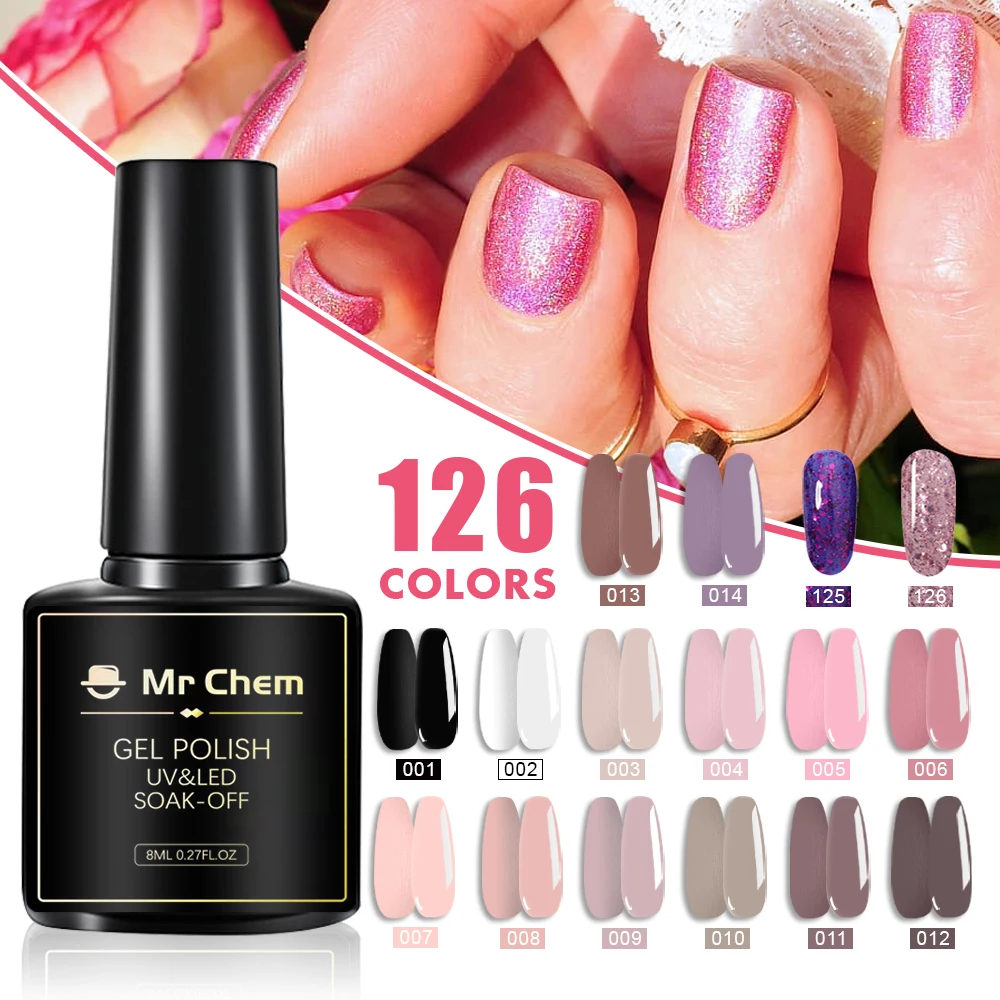 

Mr Chem Gel Polish Set Manicure for Nails Semi Permanent Vernis top coat UV LED Gel Varnish Soak Off Nail Art Gel Nail Polish 4.