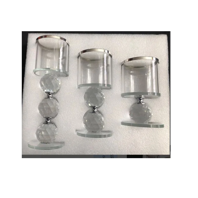 Комплект из 3 предметов с украшением в виде кристаллов лампы форме свечи