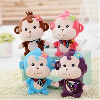 little cute monkey animal kawaii key chain stuffed plush dolls toys for children plush toys backpack for kid gift