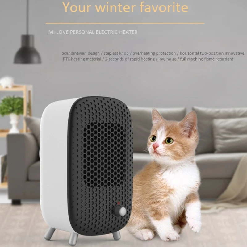 

Heater Portable Household Mini Heater PTC Ceramic Electronic Heater, Suitable for Home Office(US Plug)