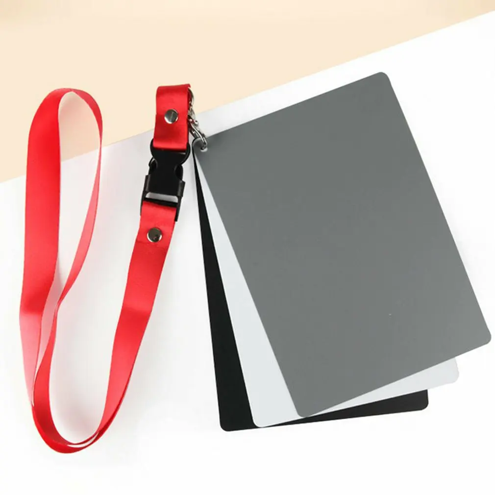 

2 in1 Gray White Balance Card 12'' 30CM 18% White Balance Card Mini Grey Card Photographic Calibration Camera Checker DSLR