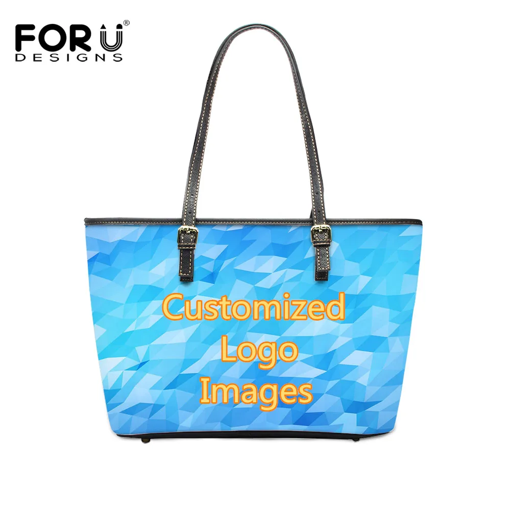 

Женские кожаные сумки с принтом forusus, повседневные дизайнерские сумки с логотипом на заказ, 2019