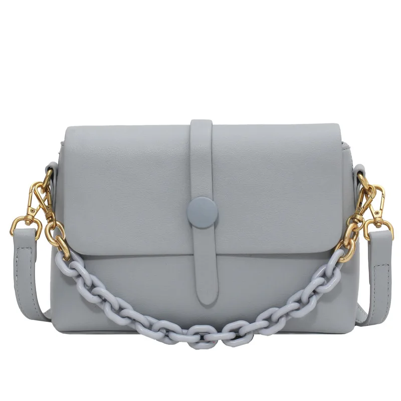 

Ladies handbag 2021 new hijab buckle broadband bag fashion shoulder bag casual diagonal bag tide underarm bag girl day gift bag