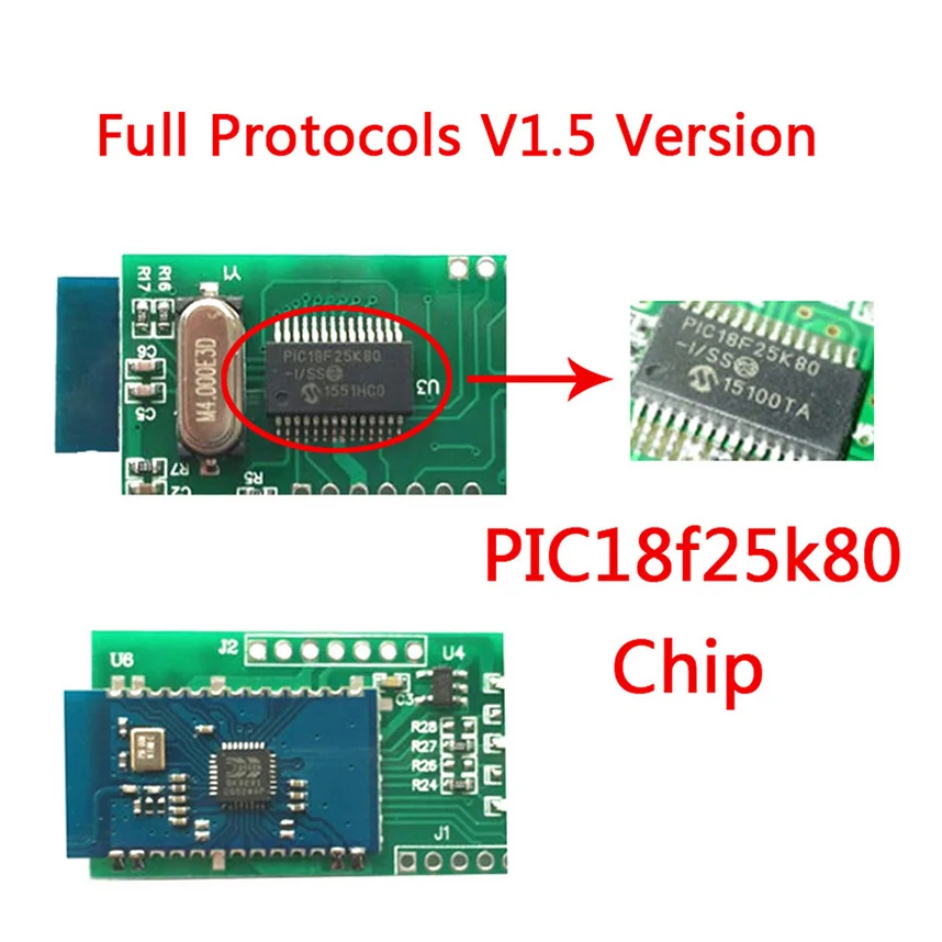 Сканер для считывания кода автомобиля FOXWELL FW102 V1.5 ELM327 OBD2 Bluetooth адаптер PIC18F25K80 obd2 OBDII