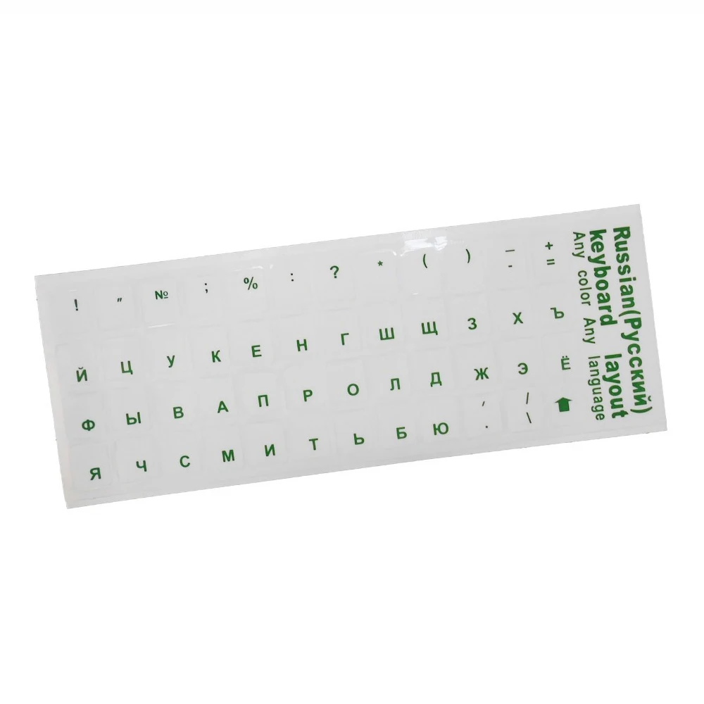 

Russian alphabet stickers for notebooks Mechanical keyboard stickers Desktop keyboard Russian Letters stickers