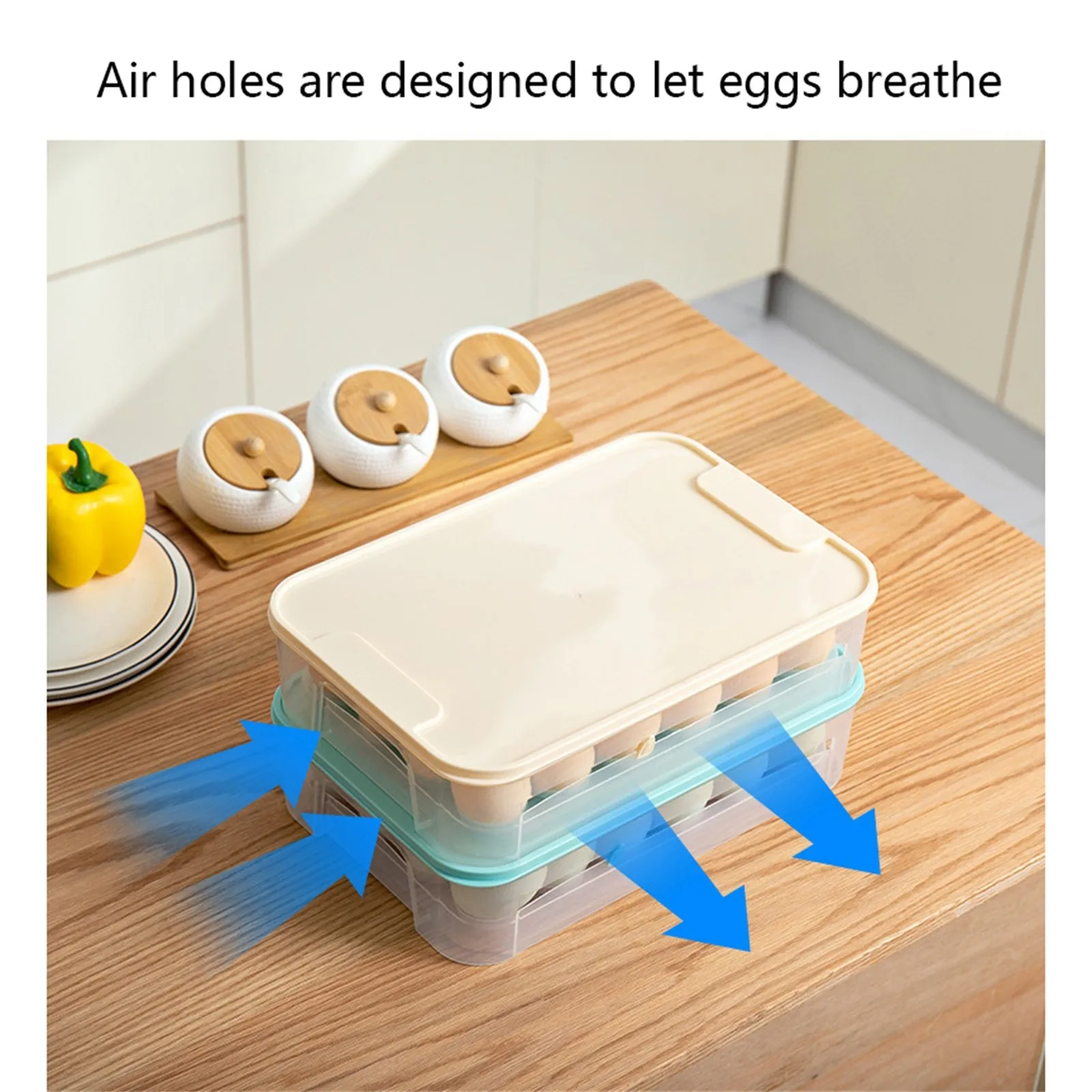 Контейнер для хранения яиц кухонный держатель Штабелируемый пластиковый