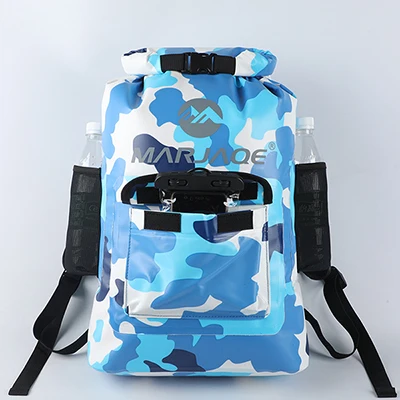 Blue2 22L открытый ПВХ водонепроницаемый мешок сухой мешок сумка для хранения для рафтинга каноэ гребли Каякинг река треккинг плавание путешествия рюкзак - Цвет: Blue2