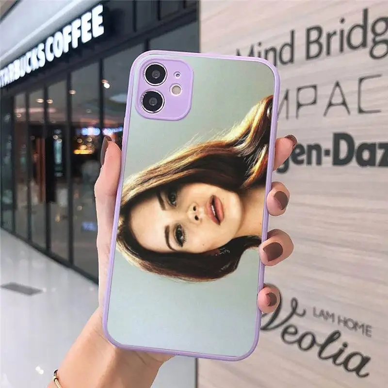 

Lana Del Rey singer beauty special star Phone Cases Matte Transparent for iPhone 7 8 11 12 s mini pro X XS XR MAX Plus cover