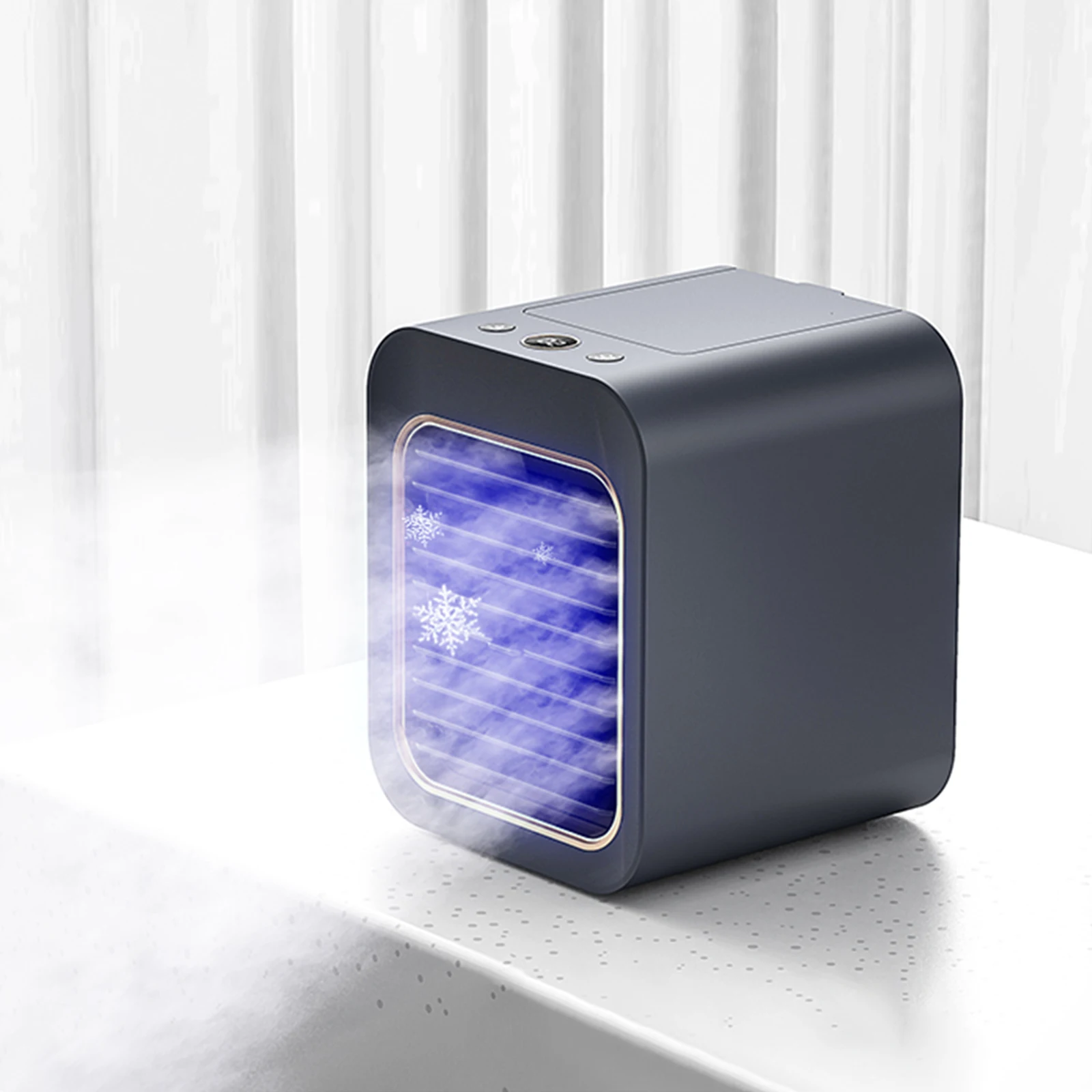 

Mini Portable Air Conditioner Air Cooler Personal Air Conditioner USB Evaporative Air Cooler and Mist Humidifier Fan Air Fan